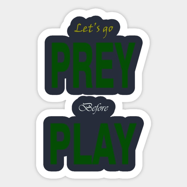 let's pray before play Sticker by AMIN